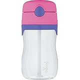 THERMOS FOOGO 11-Ounce Straw Bottle, Pink/Purple