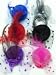 Purple Satin Shoes Cute Tiny Mini Top Hat with veil and satin rose decoration ,Hair clip ,Mini Fascinator ,.Available in 6 colours Red.Cerise Pink,Royal blue ,Purple,Grey and Black