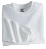NEW Gildan Ultra Cotton - 100% Cotton Long Sleeve T-Shirt White-L
