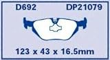 EBC Brake DP21079 Rear Premium Organic Pads