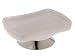 Steeltek Hampton Chrome and Ceramic Soap Dish