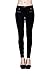 VIRGIN ONLY Women's Button Zipper Skinny Trousers Pants