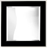 Review PosterPanda.com  / 12x12 Block Style Black Wood - Wall Mirror
