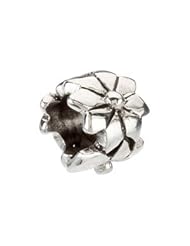 Kera Sterling Silver Pretty Flower Bead