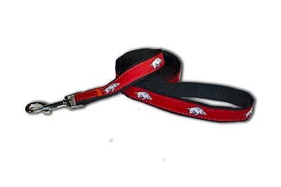 Arkansas Razorbacks Licensed College Dog Leash 6 ft Wide
