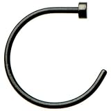 20 Gauge 3/8 Black Anodized Titanium Nose Hoop