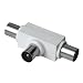 Hama Antennen-Verteiler Koax-Stecker - 2 Koax-Kupplungen