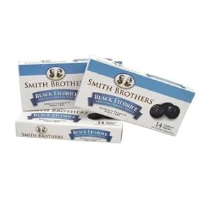 Smith Brothers Throat Drops - Black Licorice, 14 drop packs, 20 count