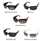 Gucci - Gucci 2593 Shield Sunglasses: White/Gray Gradient