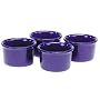 Chantal Ceramic 1-Cup Ramekins, Set of 4, Cobalt Blue
