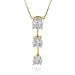 14kt Gold 1.0 ctw. 3-Stone Diamond Pendant 18