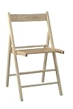 Review Linon 041NAT-04-AS / Linon Set/4 Folding Slat Back Chair Natural Finish
