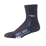DeFeet Woolie Boolie Charcoal D Logo Cycling/Running Socks - WBC