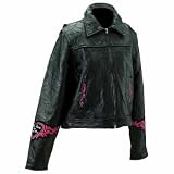 Diamond Plate? Rock Design Ladies' Genuine Leather Jacket