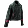 Diamond Plate? Rock Design Ladies' Genuine Leather Jacket