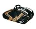 Sports : Wilson K Pro Tour Super Six Tennistasche schwarz/gold