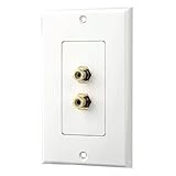 Pyle Home PHRCA2 Dual Stereo RCA Wall Plate