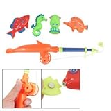 Dolphin Shaped Handle Telescoping Fish Rod Children Fishing Toy
