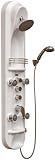 PULSE Showerspas 1007W Kailua Pre-plumbed Acrylic Shower System, White