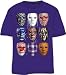 Jabbawockeez Dance Pattern Masks Purple T-shirt Tee