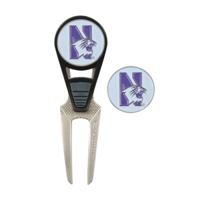 Northwestern Wildcats Golf Divot Repair Tool Ball Marker
