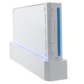 Eforcity Docking Station LED light +Cooling Fan for Nintendo Wii