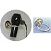 Tools & Hardware : Hair Dryer Holster (Chrome/Brass) (3 1/4"W x 4 1/2D)