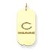 14K Chicago Bears Small C Dog Tag Charm