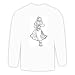 Long Sleeve T-shirt with Hawaii, black and white, necklace, jewelry, ethnic, Polynesia, dress, hula, woman, dancing