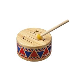 Click here to buy Plan Toy Solid Wood Drum by Plan Toys.