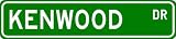 KENWOOD Street Sign ~ Personalized Family Lastname Sign ~ Gamero...