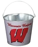 Wisconsin Badgers Metal 5 Quart Pail