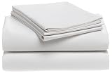 Pike Street 1,000-Thread-Count Sateen California King Sheet Set, White