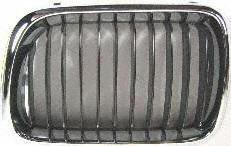 97-98 BMW 328IS 328-is GRILLE LH (DRIVER SIDE), Chrome/Black (1997 97 1998 98) B211 51138195151