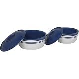 CorningWare Corelle Coordinates 4-Piece Cafe Blue Casserole Bake and Serve Set, Cafe Blue