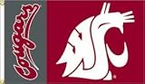 Washington State Cougars 3'x5' Flag