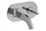 39529-BL Cut 8-1/4 inch x 4-1/2 inch Wallmount Lavatory Faucet in Black