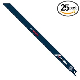Bosch RD12 Volt 25P 12-Inch 10/14T Demolition reciprocating Saw Blades - 25 Pack