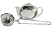 Stainless Steel 2" Laser Cut Tea Infuser Ball with a Teapot Shaped Holder