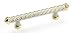 Laurey 57908 Cabinet Hardware 3-Inch Capri Pull, Brushed Satin Nickel and Gold
