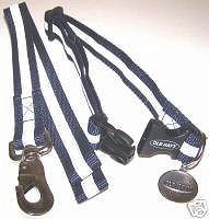 Old Navy Reflective Nylon Dog Collar & Leash Set Navy Blue