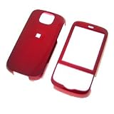 HTC Shadow II Solid Red Snap-On Case Cover with Removable Swivel Belt Clip