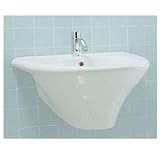 Whitehaus ECO44 China U-Shaped Basin White