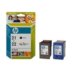 Hewlett Packard HP Tintenpatrone Nr. 21/22 Schwarz/dreifarbig (ca. 165 Seiten)
