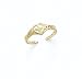 14K Cross in Heart Toe Ring - GH24001