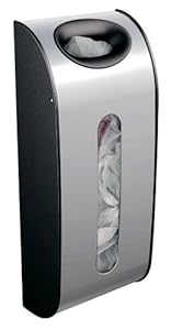 simplehuman Wall Mount Grocery Bag Dispenser,  Stainless Steel