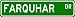 FARQUHAR Street Sign ~ Personalized Family Lastname Sign ~ Gameroom, Basement, Garage Sign **