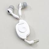 Retractable Earbuds, Black, BLACK
