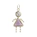 Jewelry : 10K Yellow Gold Baby Girl Birthstone Pendant