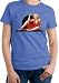 Marilyn Monroe SITTING Movie Film Star Bombshell Sexy Blonde Actress Ladies Ultramarine Blue T-Shirt Tee Shirt, Medium